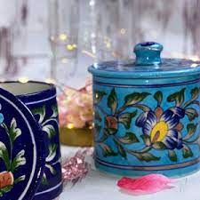 Blue Pottery Accessary Boxes