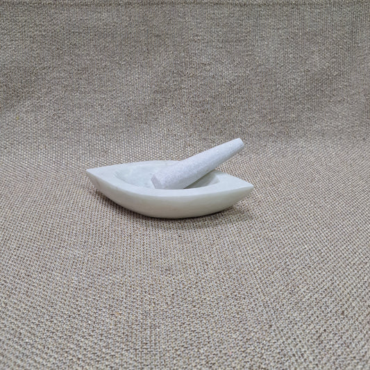 Marble Hamam Dasta (White) Boat - H1' W4' L6'